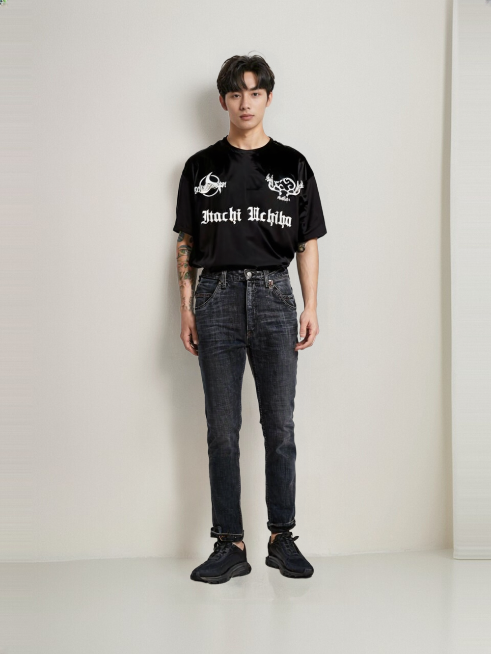 Shadow of the Leaf – Itachi Uchiha Oversized Tee