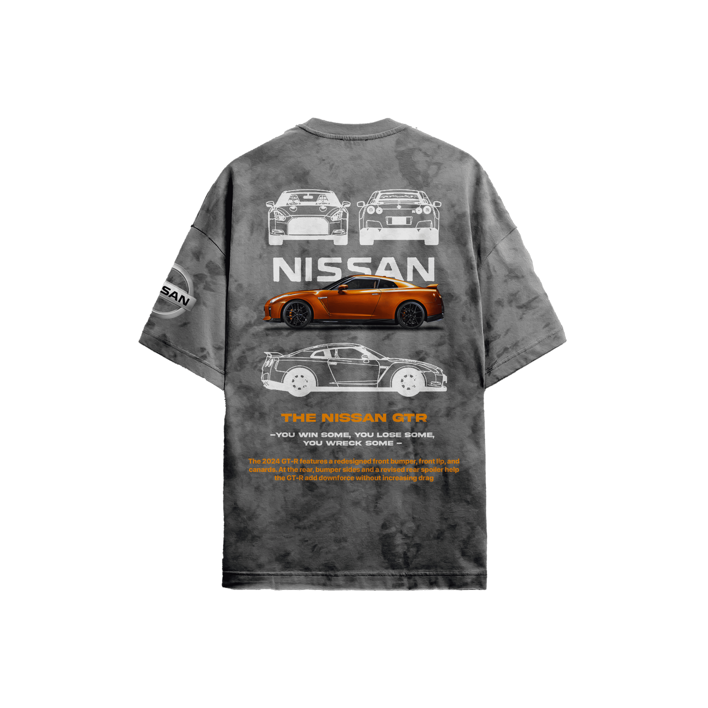 Nissan Grey Acid-Wash T-Shirt