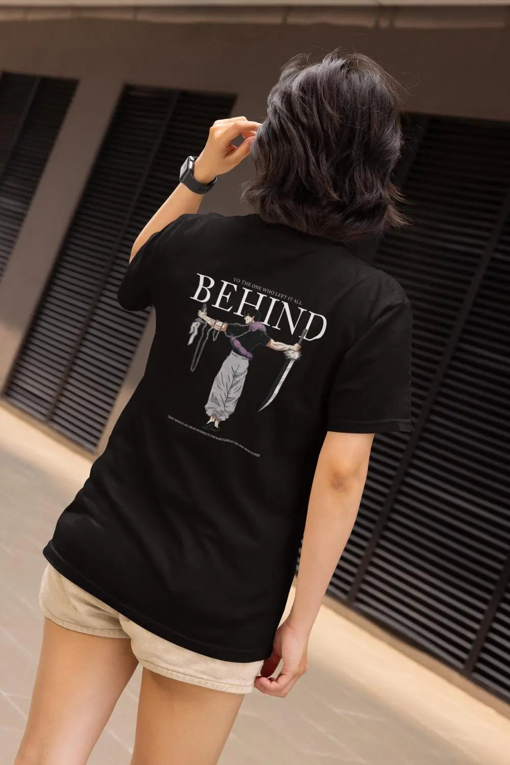 Behind Jujutsu Kaisen Themed Tee