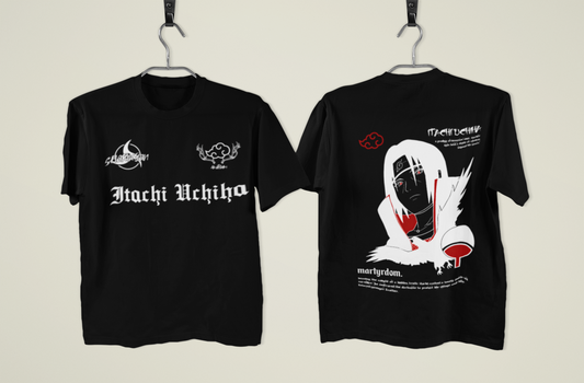 Shadow of the Leaf – Itachi Uchiha Oversized Tee